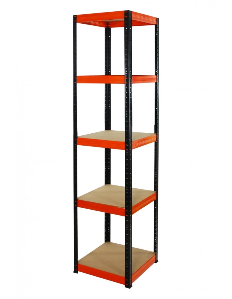 Helios Color Kwadrat - Regał metalowy Helios Color 196x40x40_5 - 175kg / na półkę, kolor: niebiesko-biały - produkt MODO24.PL 1