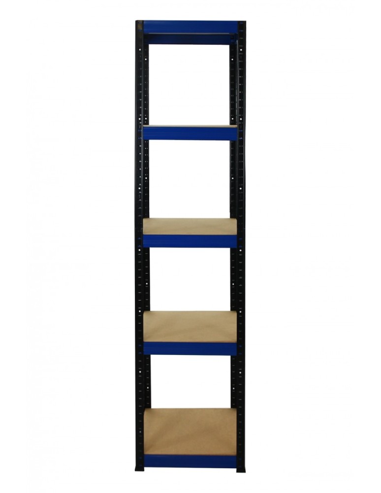 Helios Color Kwadrat - Regał metalowy Helios Color 196x40x40_5 - 175kg / na półkę, kolor: niebiesko-biały - product MODO24.PL 2