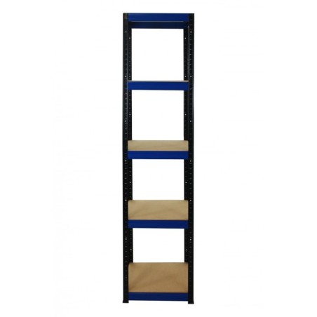 Regał metalowy Helios Color 196x40x40_5 - 175kg / na półkę, kolor: niebiesko-biały