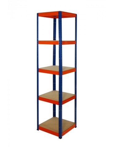 Helios Color Kwadrat - Regał metalowy Helios Color 196x40x40_5 - 175kg / na półkę, kolor: niebiesko-biały - product 5