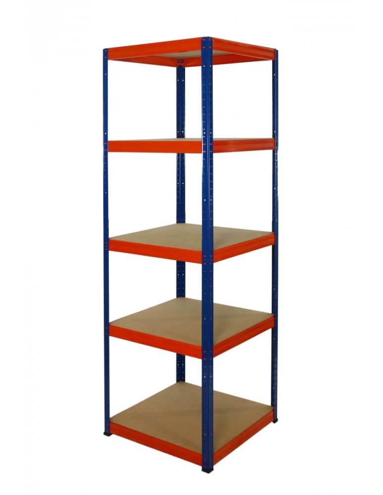Helios Color Kwadrat - Regał metalowy Helios Color 196x50x50_5 - 175kg / na półkę, kolor: niebiesko-biały - produkt MODO24.PL 1