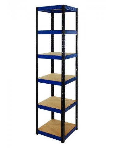 Helios Color Kwadrat - Regał metalowy Helios Color 196x40x40_6 - 175kg / na półkę, kolor: niebiesko-biały - product 3