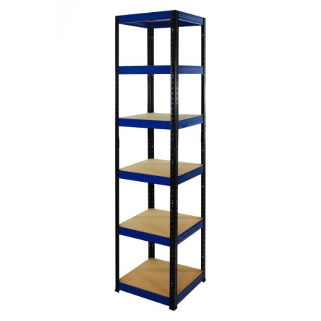 Regał metalowy Helios Color 196x45x45_6 - 175kg / na półkę, kolor: niebiesko-biały