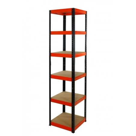 Regał metalowy Helios Color 196x45x45_6 - 175kg / na półkę, kolor: niebiesko-biały