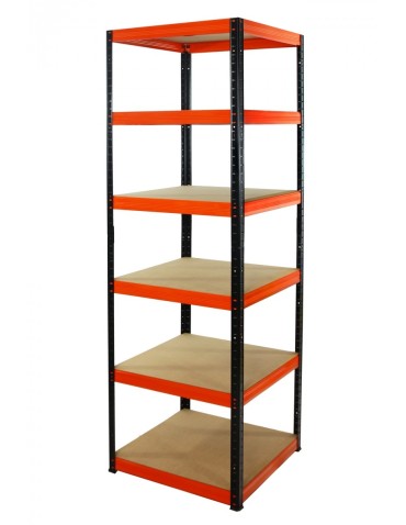 Helios Color Kwadrat - Regał metalowy Helios Color 196x50x50_6 - 175kg / na półkę, kolor: niebiesko-biały - product 3