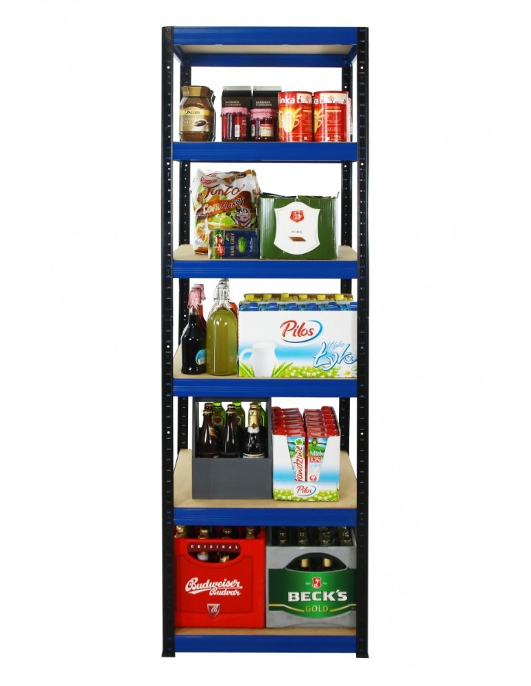 Helios Color Kwadrat - Regał metalowy Helios Color 196x50x50_6 - 175kg / na półkę, kolor: niebiesko-biały - product MODO24.PL 4