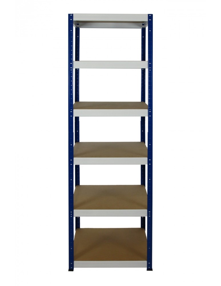 Helios Color Kwadrat - Regał metalowy Helios Color 196x60x60_6 - 175kg / na półkę, kolor: niebiesko-biały - product MODO24.PL 2