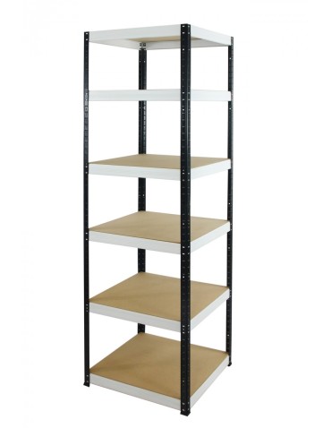 Helios Color Kwadrat - Regał metalowy Helios Color 196x60x60_6 - 175kg / na półkę, kolor: niebiesko-biały - product 6