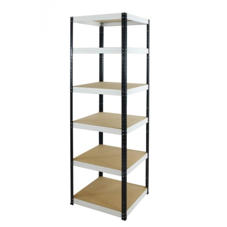 Regał metalowy Helios Color 196x60x60_6 - 175kg / na półkę, kolor: niebiesko-biały