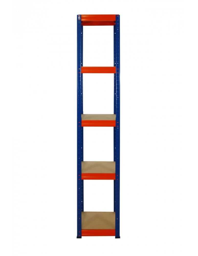 Helios Color Kwadrat - Regał metalowy Helios Color 213x30x30_5 - 175kg / na półkę, kolor: niebiesko-biały - product MODO24.PL 2