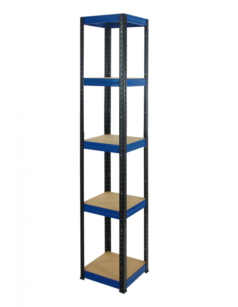 Helios Color Kwadrat - Regał metalowy Helios Color 213x35x35_5 - 175kg / na półkę, kolor: niebiesko-biały - produkt MODO24.PL 1