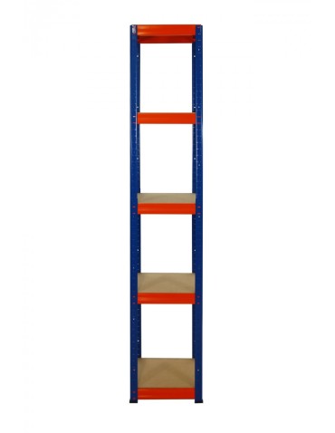 Helios Color Kwadrat - Regał metalowy Helios Color 213x35x35_5 - 175kg / na półkę, kolor: niebiesko-biały - product 3