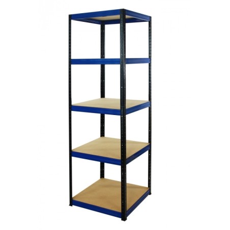 Regał metalowy Helios Color 213x50x50_5 - 175kg / na półkę, kolor: niebiesko-biały