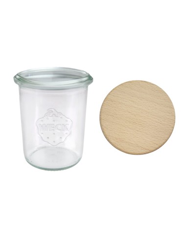 Słoiki i butelki - Słoiki WECK / drewniane wieko słoik 160ml MOLD - produkt 40