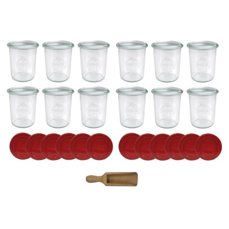 Słoiki WECK x12 / silikonowe wieko, miarka słoik 160ml MOLD