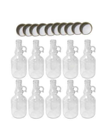 Butelki 500 ml galon z uchwytem soki na olej oliwę fi31 10szt NAKRĘTKI - produkt 2