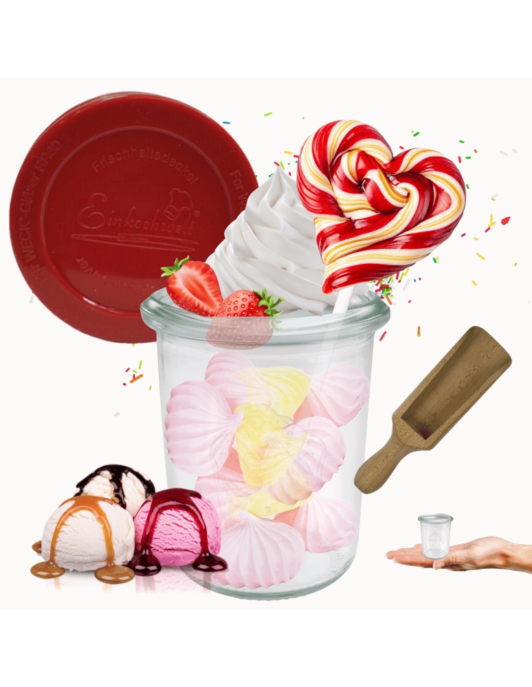Słoiki i butelki - Słoiki WECK / silikonowe wieko, miarka słoik 160ml MOLD - produkt MODO24.PL 39
