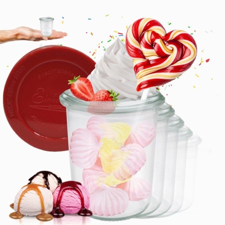 Słoiki WECK x12 / silikonowe wieko słoik 160ml MOLD