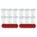 Słoiki WECK x12 / silikonowe wieko słoik 160ml MOLD
