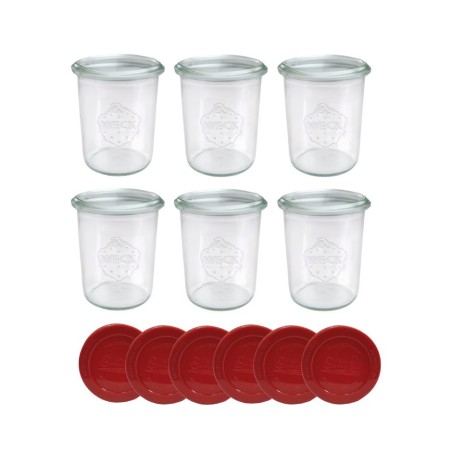 Słoiki WECK x6 / silikonowe wieko słoik 160ml MOLD