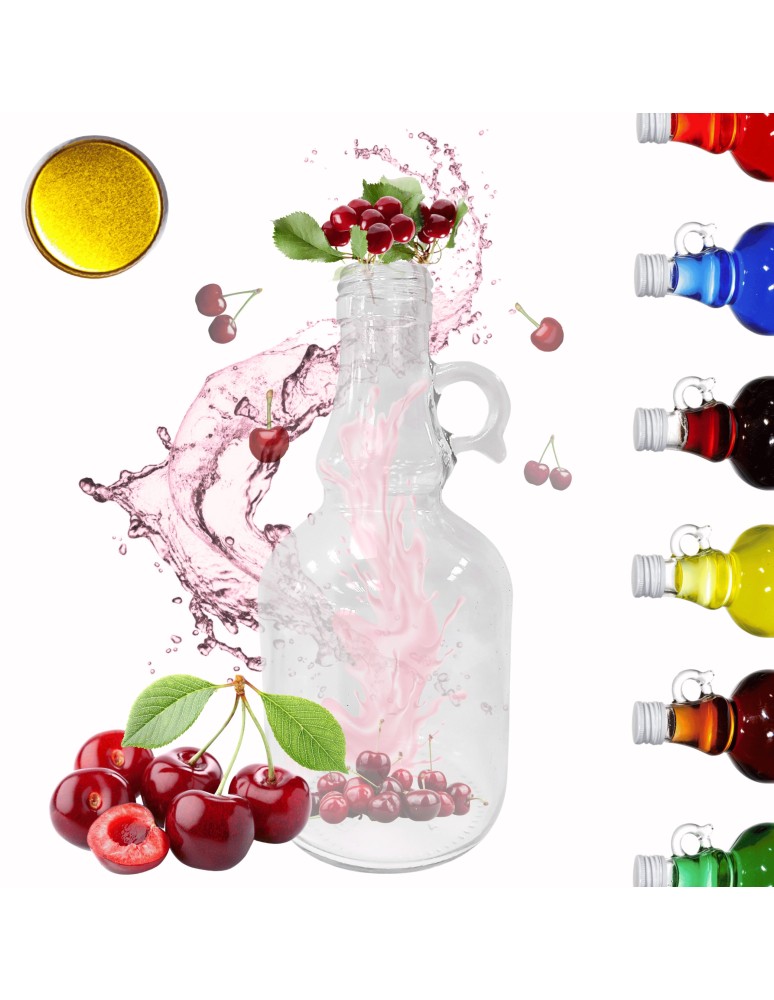 Szklane butelki na alkohol - galoniki - Butelka 500 ml galon z uchwytem soki na olej oliwę fi31 1szt NAKRĘTKA - produkt MODO24.PL 1