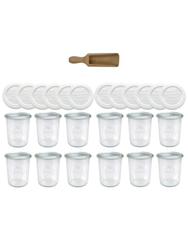 Słoiki WECK x12 / plastikowe wieko, miarka słoik 160ml MOLD - produkt 2