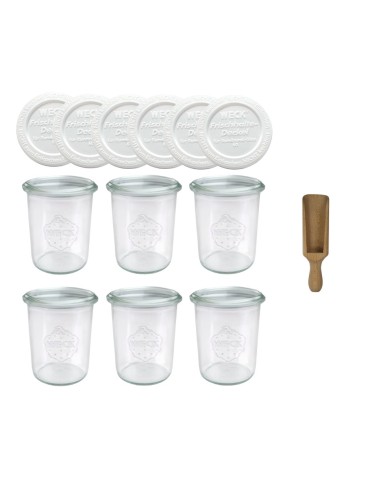 Słoiki WECK x6 / plastikowe wieko, miarka słoik 160ml MOLD - produkt 2