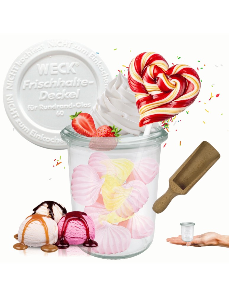 Słoiki i butelki - Słoiki WECK / plastikowe wieko, miarka słoik 160ml MOLD - produkt MODO24.PL 39