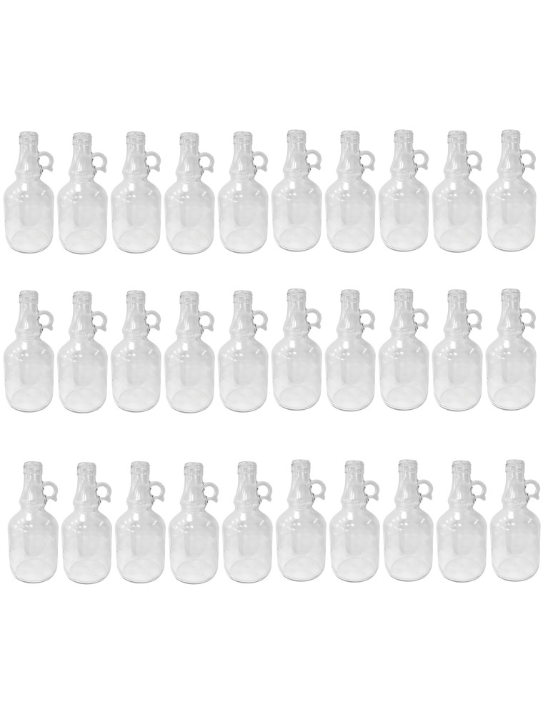 Szklane butelki na alkohol - galoniki - Butelki 500 ml galon z uchwytem soki na olej oliwę fi31 30szt BEZ NAKRETEK - product MODO24.PL 2