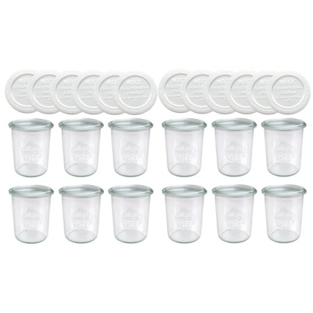 Słoiki WECK x12 / plastikowe wieko słoik 160ml MOLD