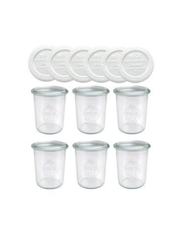 Słoiki WECK x6 / plastikowe wieko słoik 160ml MOLD - produkt 2