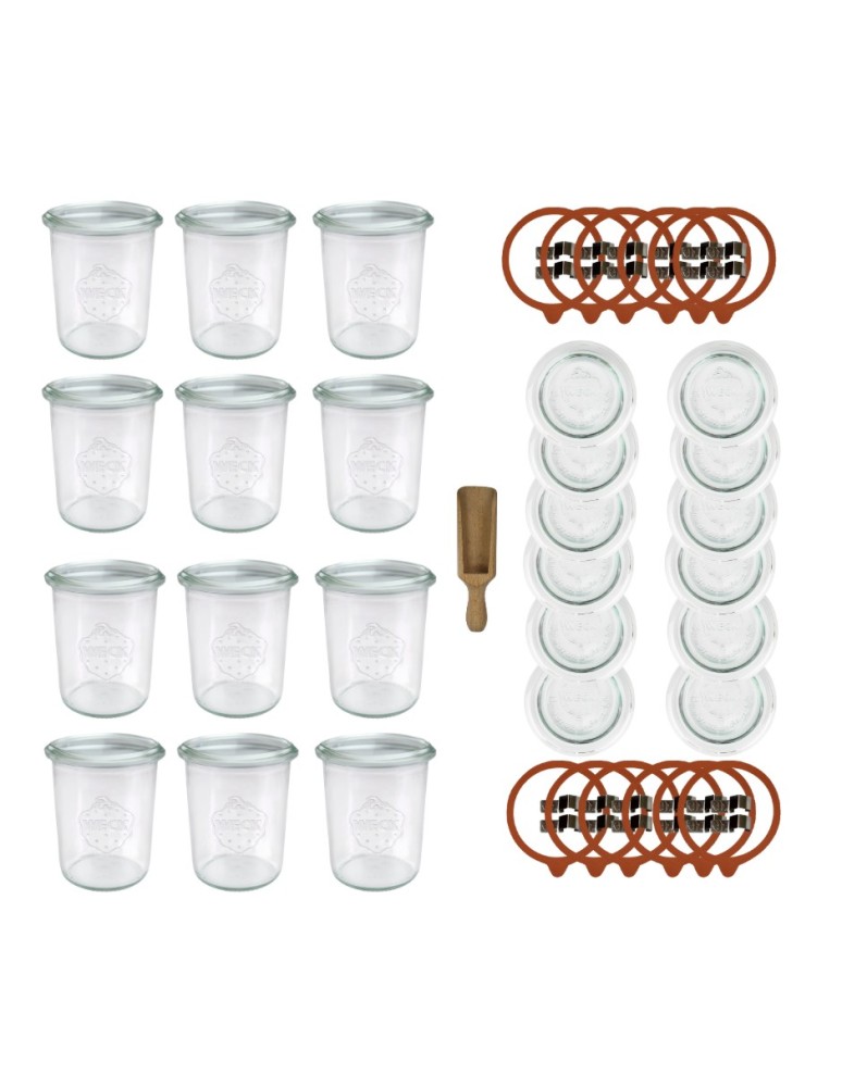 Słoiki i Dodatki - Słoiki WECK x12 / szklane wieko, miarka słoik 160ml MOLD - product MODO24.PL 50