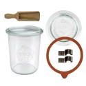 Słoiki WECK / szklane wieko, miarka słoik 160ml MOLD