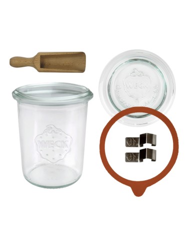 Słoiki i butelki - Słoiki WECK / szklane wieko, miarka słoik 160ml MOLD - produkt 50