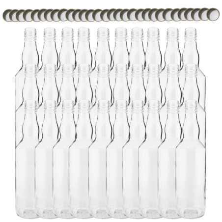 Butelki 500 ml na sok nalewkę syrop tradycyjne fi28 30szt NAKRĘTKI