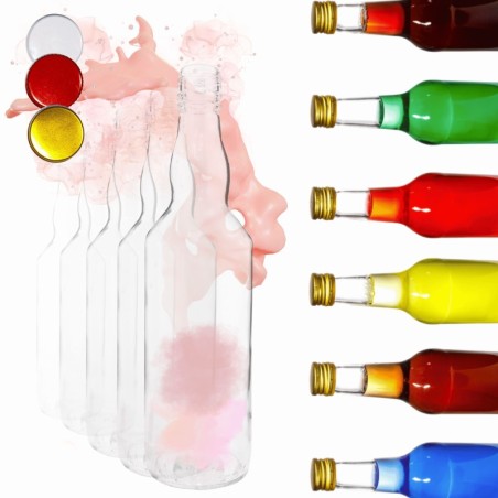 Butelki 500 ml na sok nalewkę syrop tradycyjne fi28 10szt NAKRĘTKI