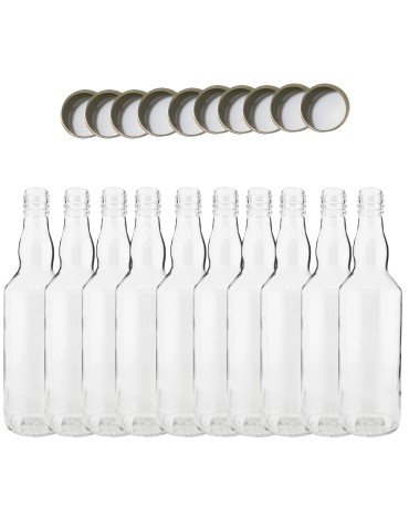 Butelki 500 ml na sok nalewkę syrop tradycyjne fi28 10szt NAKRĘTKI - produkt 2