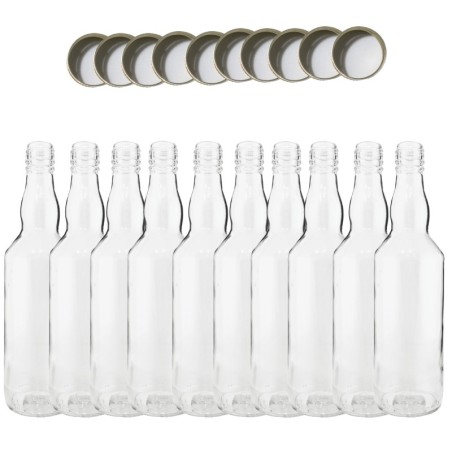 Butelki 500 ml na sok nalewkę syrop tradycyjne fi28 10szt NAKRĘTKI