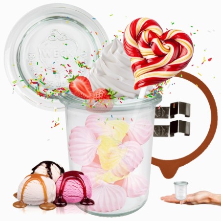 Słoiki WECK / szkl. wieko,gumka, bl słoik 160ml MOLD