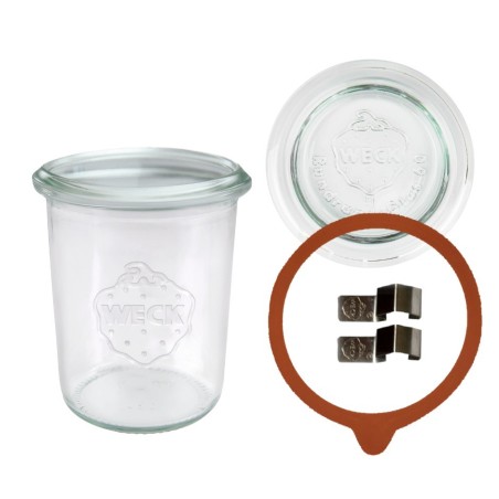 Słoiki WECK / szkl. wieko,gumka, bl słoik 160ml MOLD