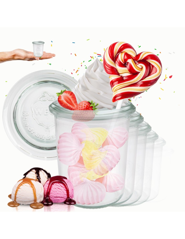 Słoiki i butelki - Słoiki WECK x12 / szklane wieko słoik 160ml MOLD - produkt MODO24.PL 1