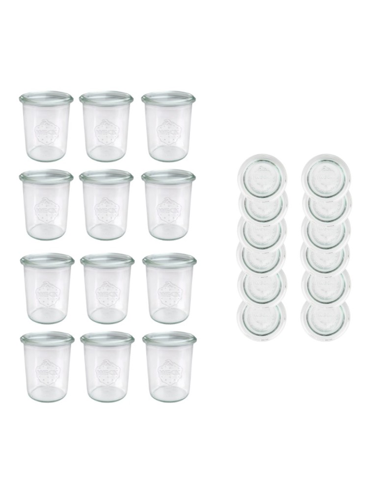 Słoiki i butelki - Słoiki WECK x12 / szklane wieko słoik 160ml MOLD - product MODO24.PL 2