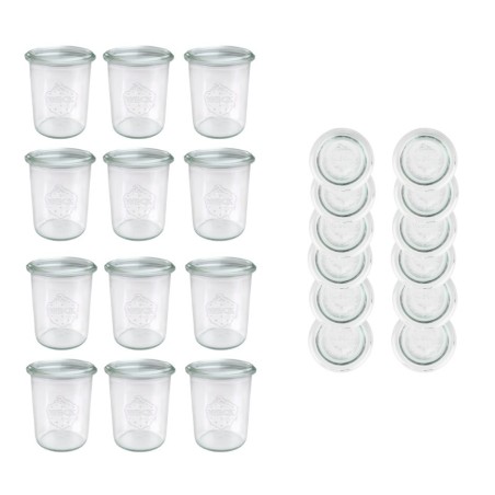 Słoiki WECK x12 / szklane wieko słoik 160ml MOLD