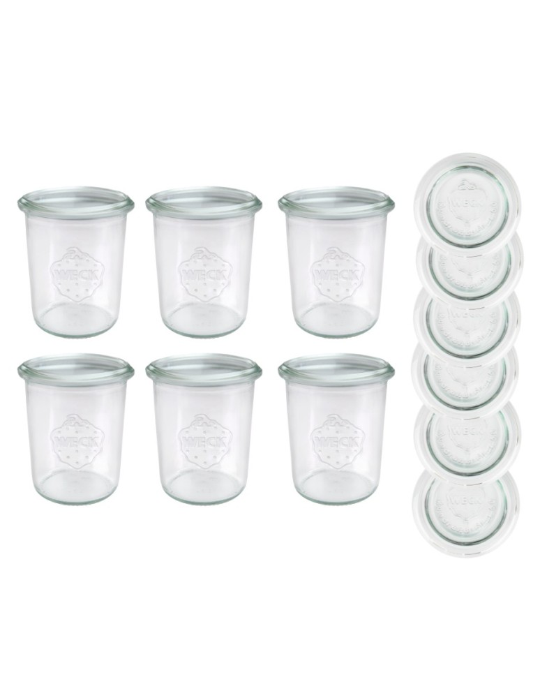 Słoiki i butelki - Słoiki WECK x6 / szklane wieko słoik 160ml MOLD - product MODO24.PL 2