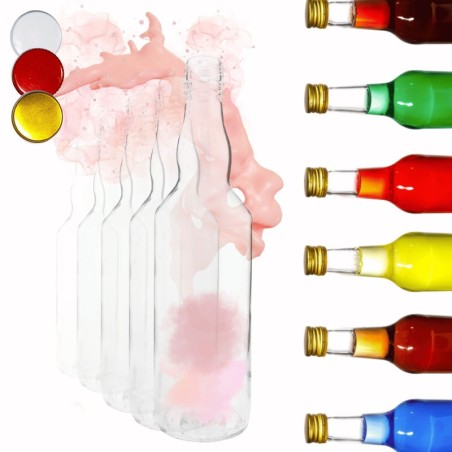 Butelki 500 ml na sok nalewkę syrop tradycyjne fi28 100szt NAKRĘTKI