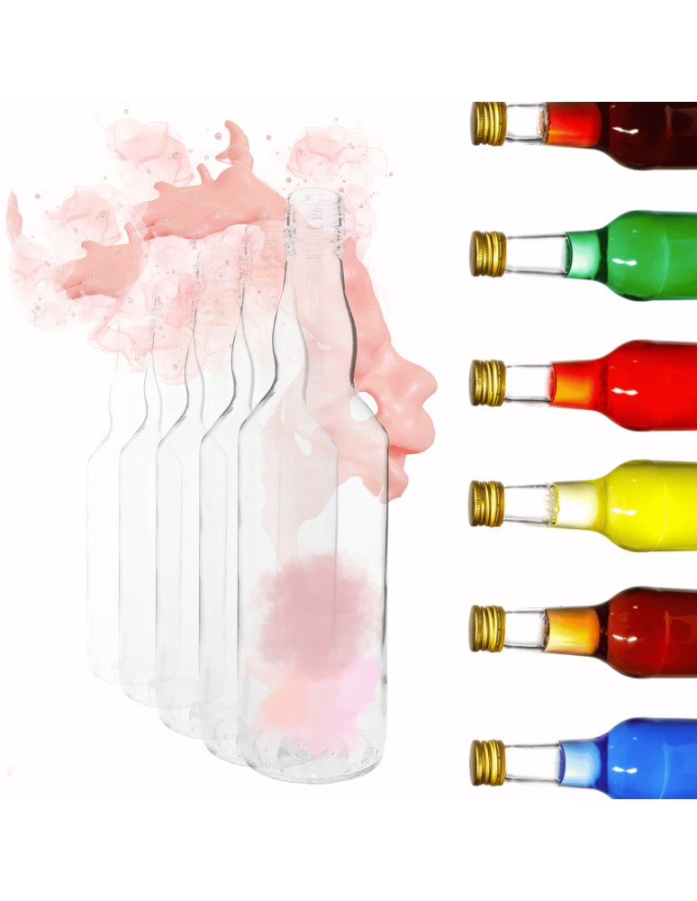 Szklane butelki na alkohol - galoniki - Butelki 500 ml na sok nalewkę syrop tradycyjne fi28 30szt BEZ NAKRETEK - produkt MODO24.PL 1