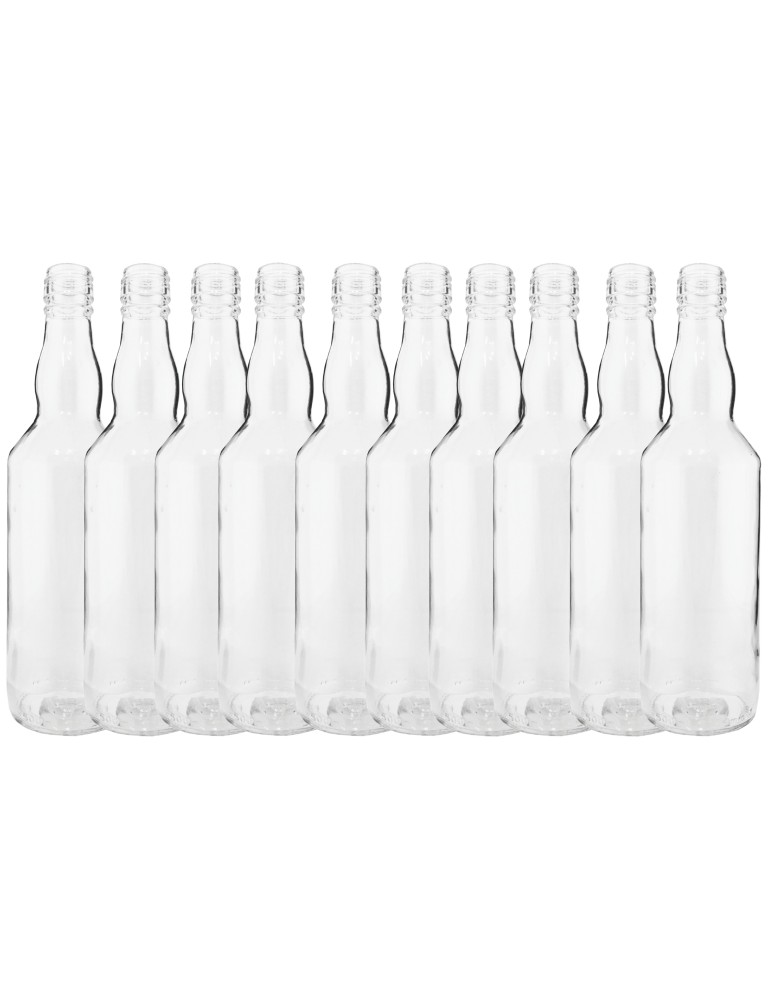 Szklane butelki na alkohol - galoniki - Butelki 500 ml na sok nalewkę syrop tradycyjne fi28 10szt BEZ NAKRETEK - product MODO24.PL 2