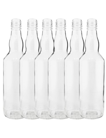 Butelki 500 ml na sok nalewkę syrop tradycyjne fi28 6szt BEZ NAKRETEK - produkt 2