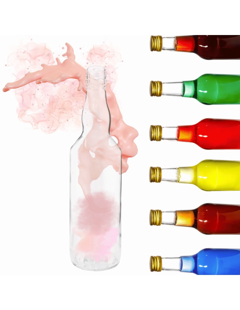 Szklane butelki na alkohol - galoniki - Butelka 500 ml na sok nalewkę nalewki syrop syropy fi28 1szt BEZ NAKRETKI - produkt MODO24.PL 1