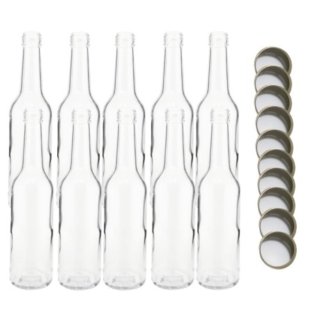 Butelki 330 ml na sok nalewkę syrop tradycyjne fi28 10szt NAKRĘTKI